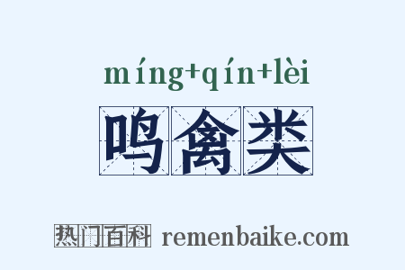 鸣禽类是什么意思的图片